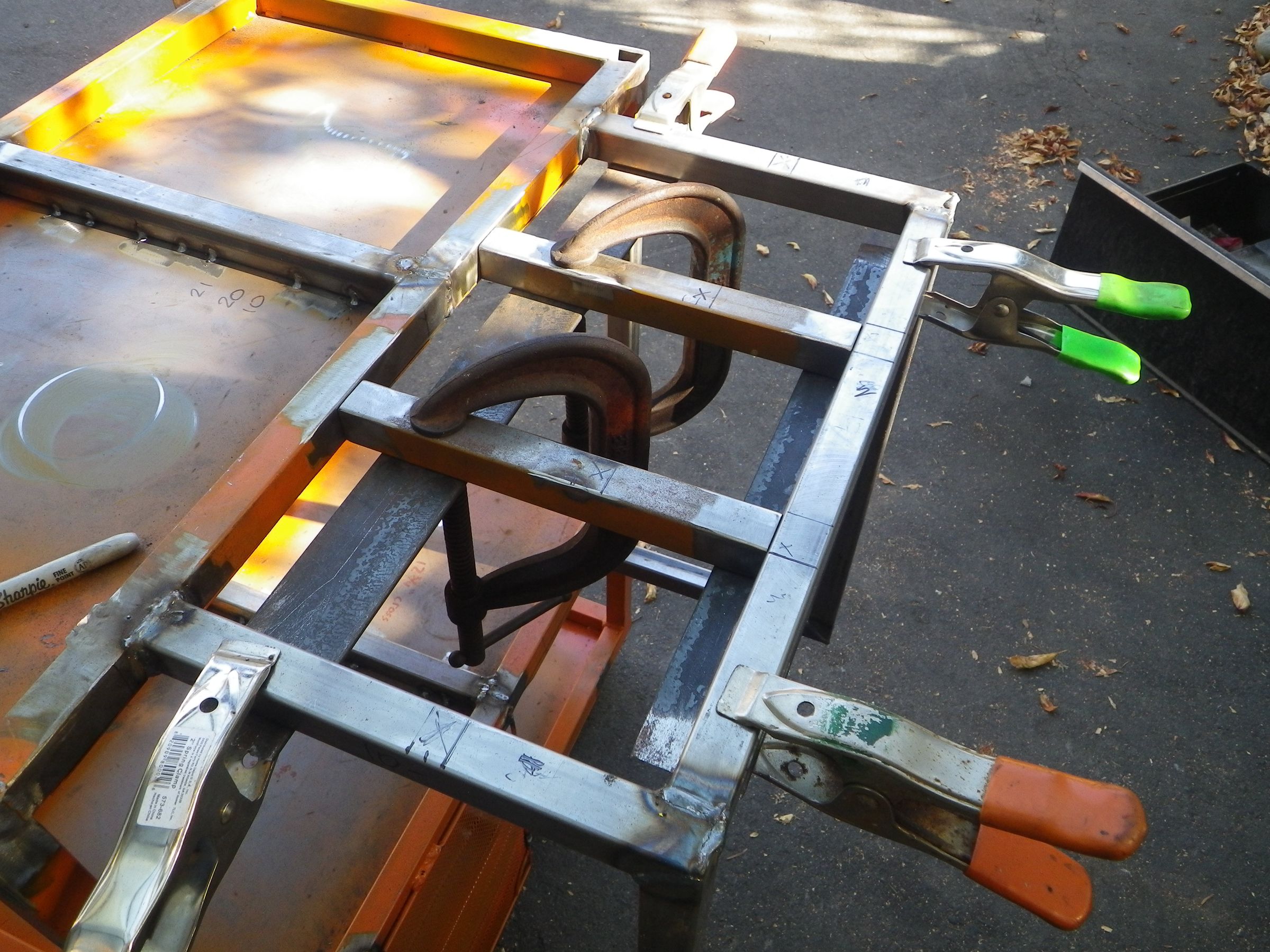 Using Clamps and Scrap Steel for Simple Fixtures on Weldments
