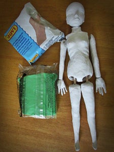 Failed Attempt to Make a Ball Jointed Doll From Air Dry Clay
