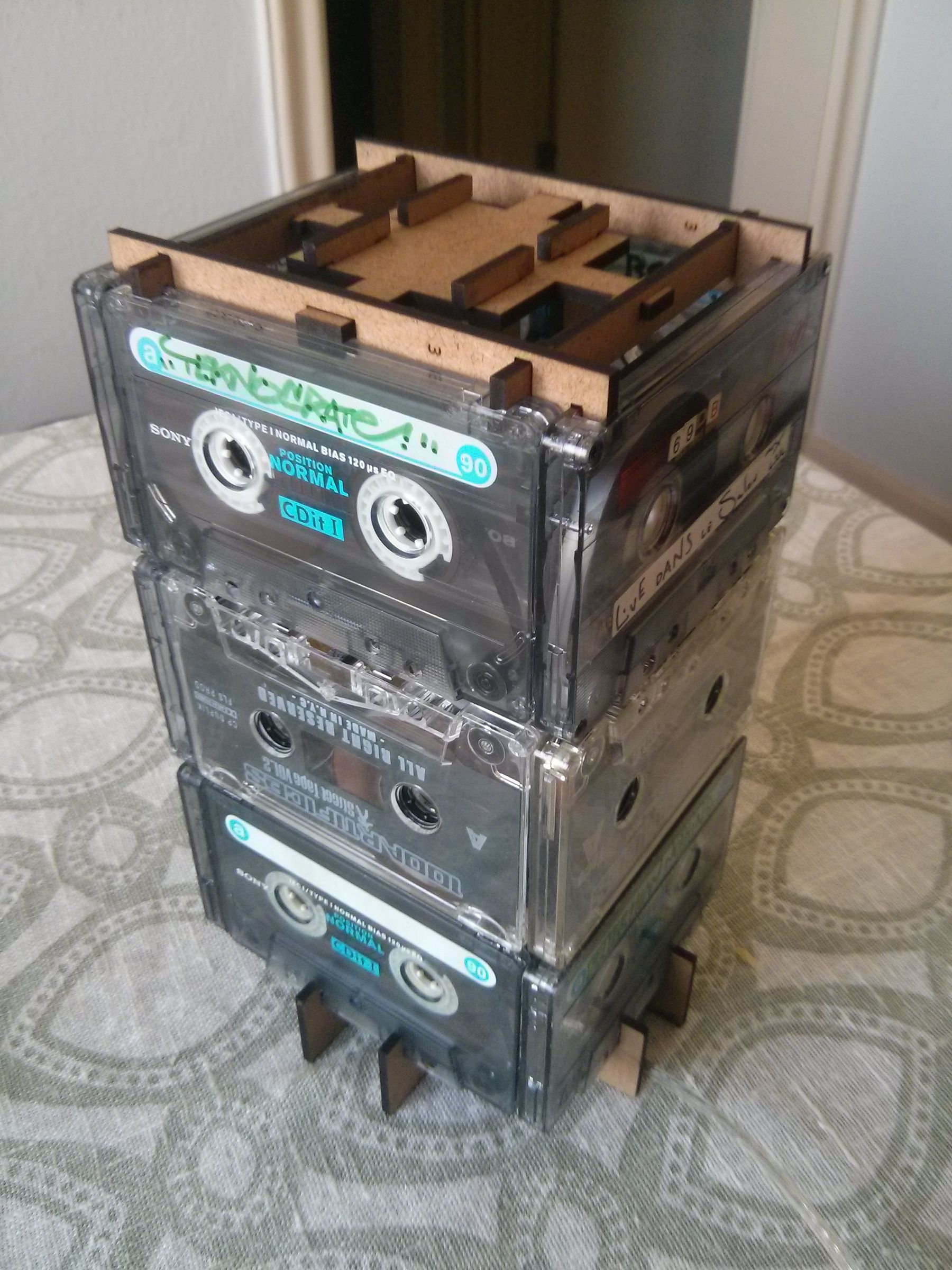 "Upcycled" Cassette Tape Lamp (Lasercutted) 3 Steps (with Pictures