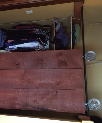 Suspended Makeshift Apartment closet