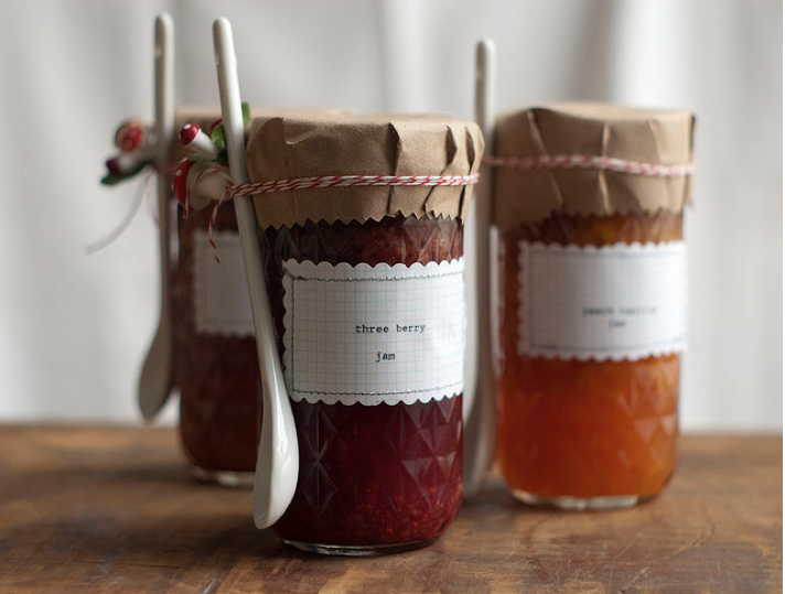 Pretty Preserves Tied Up With String