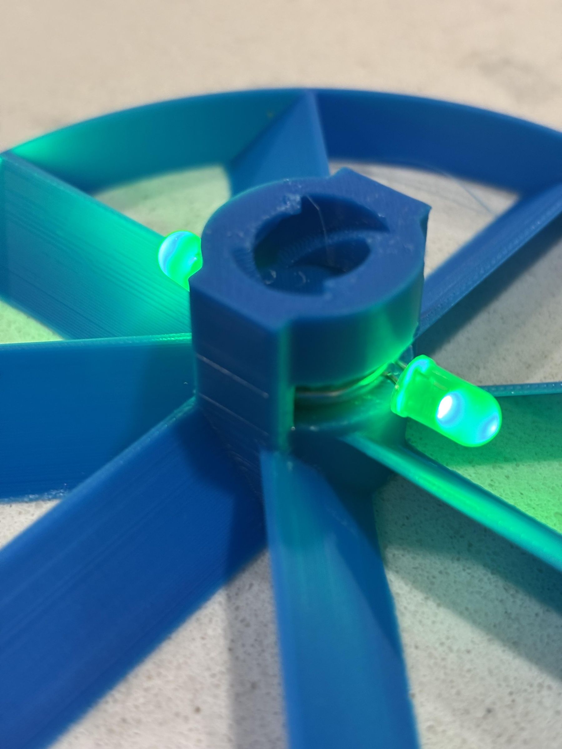 Light Flyer; a 3d Printed Light Up Flying Propeller 