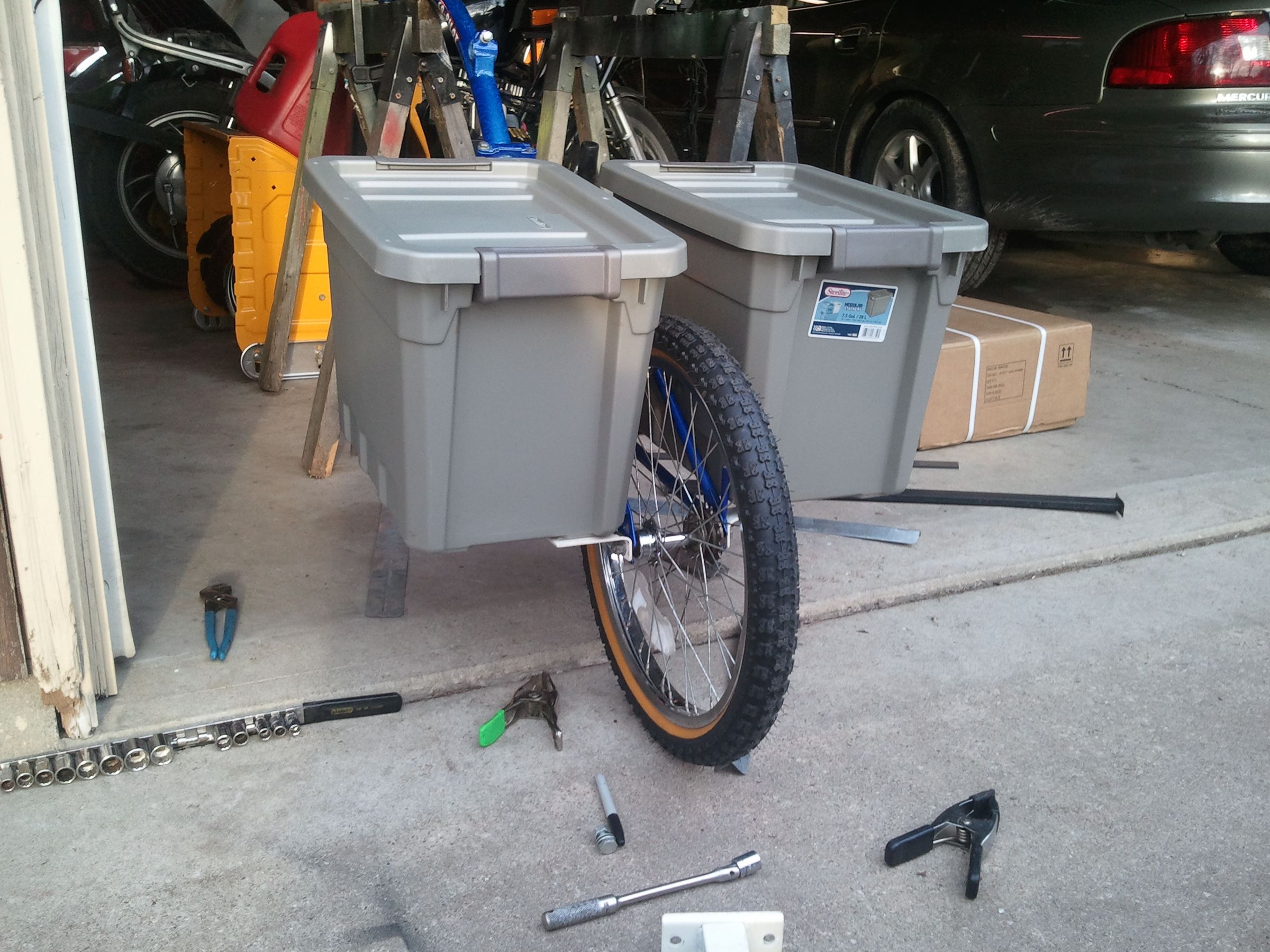 Single Wheel Bicycle Trailer 9 Steps Instructables