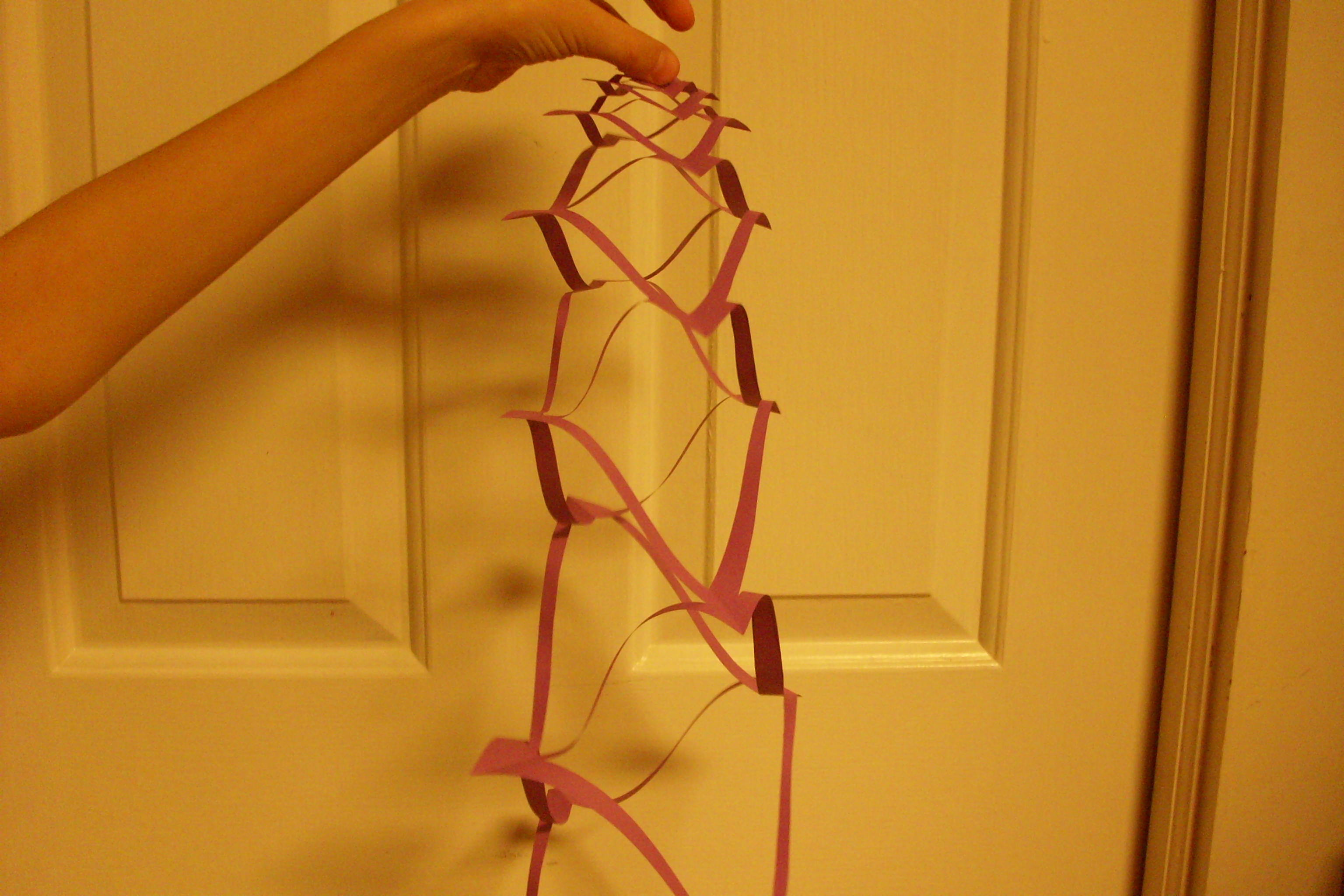 Easy Connected Squares Paper Decoration