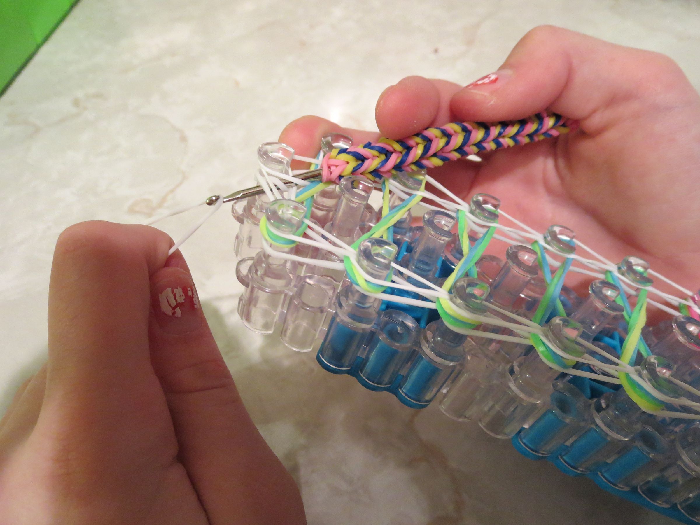 Taffy Twist Rainbow Loom Bracelet 14 Steps (with Pictures