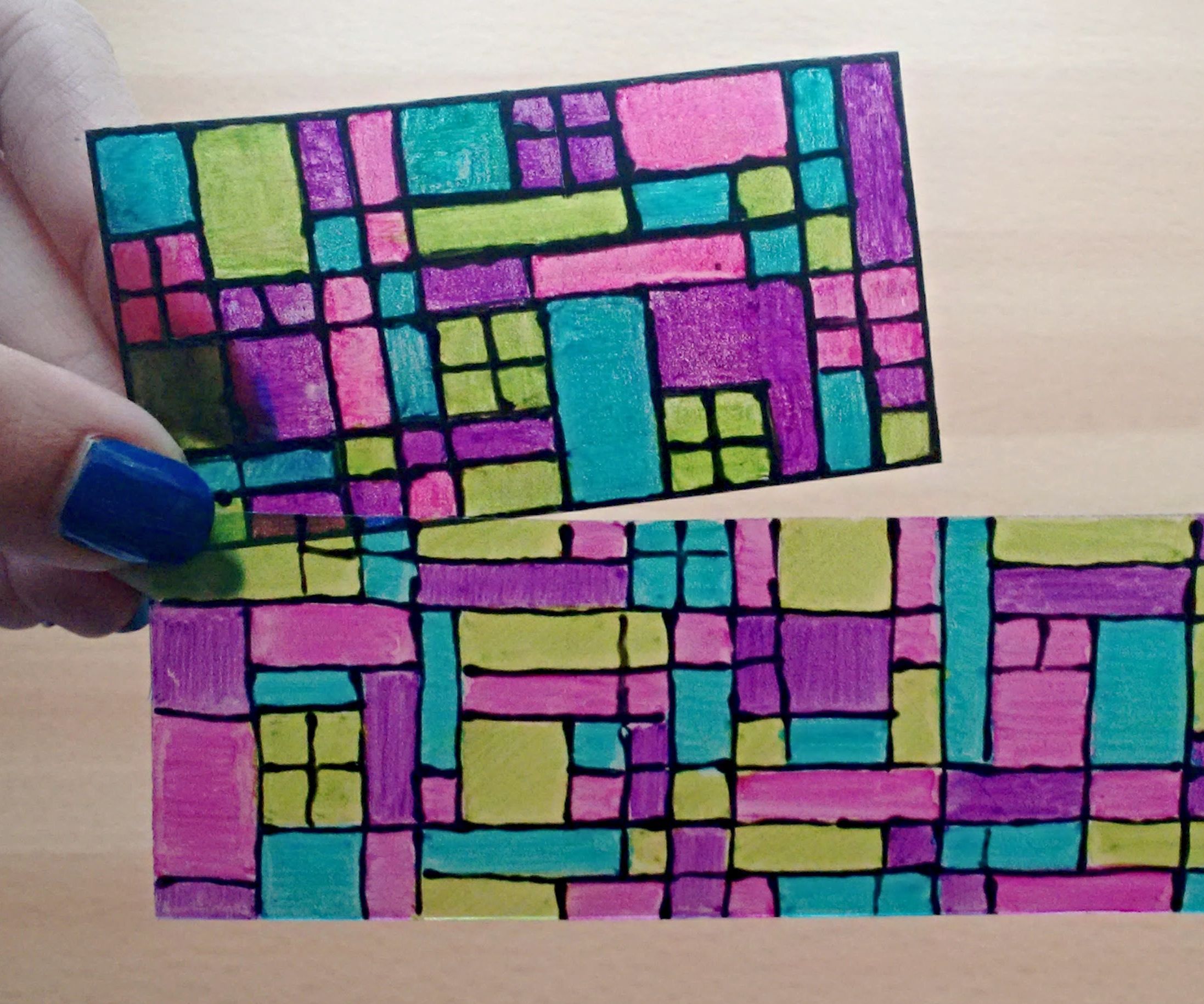 Stain Glass Window Bookmark