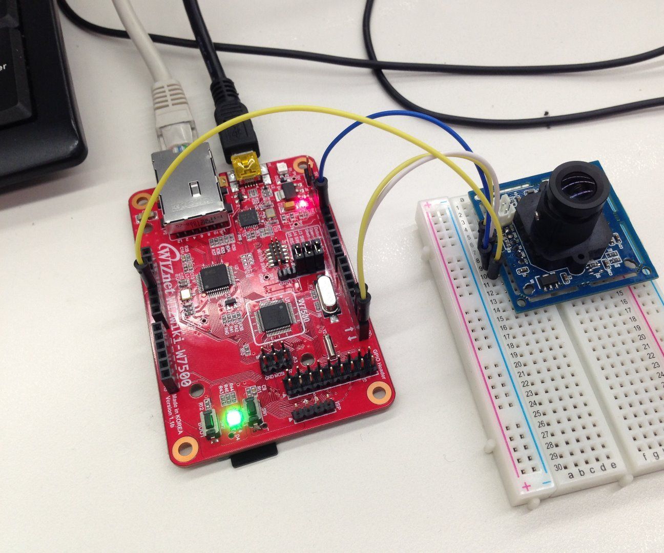 Ethernet Camera with mbed platform WIZwiki-W7500