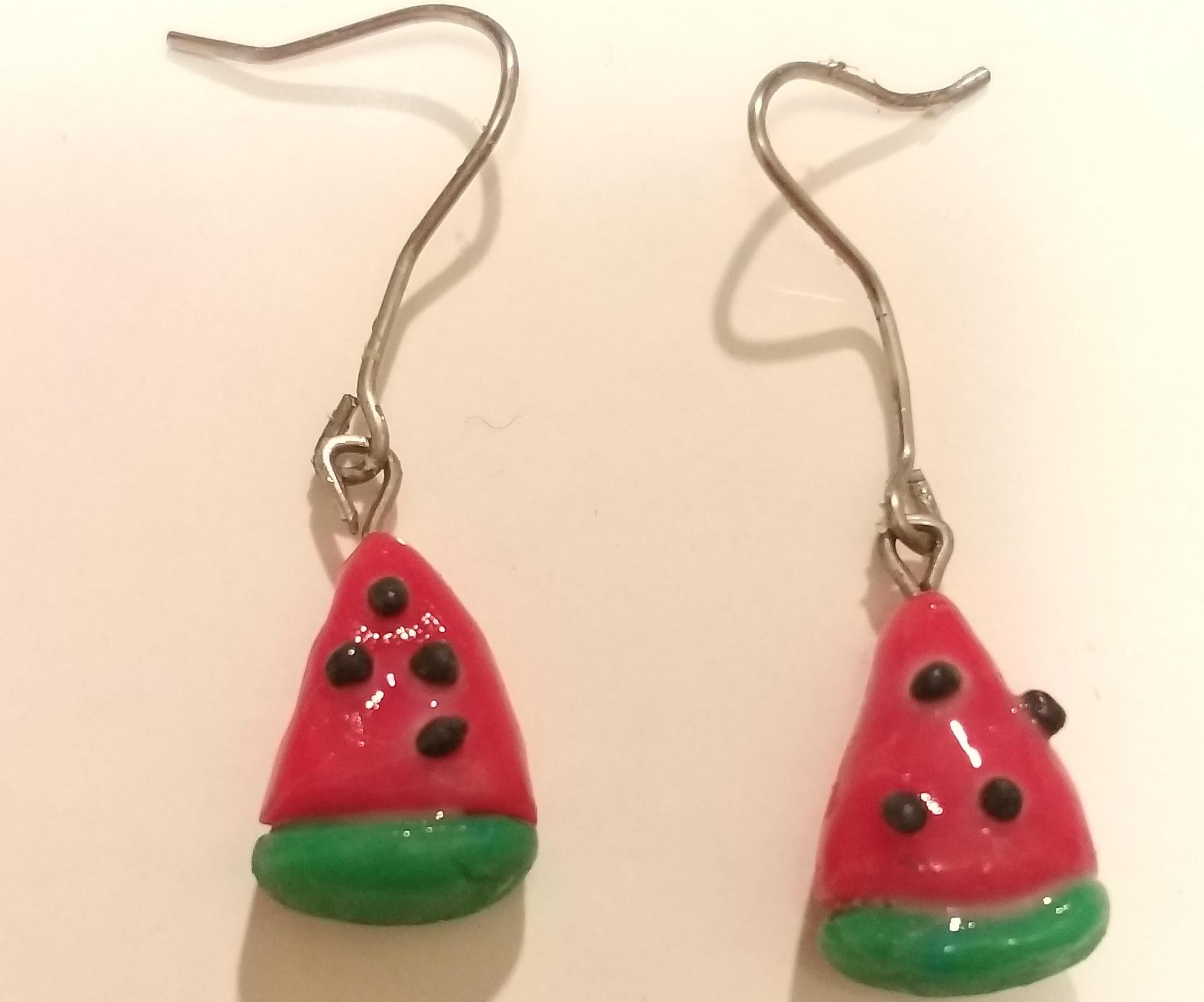 Carving Watermelon Earrings