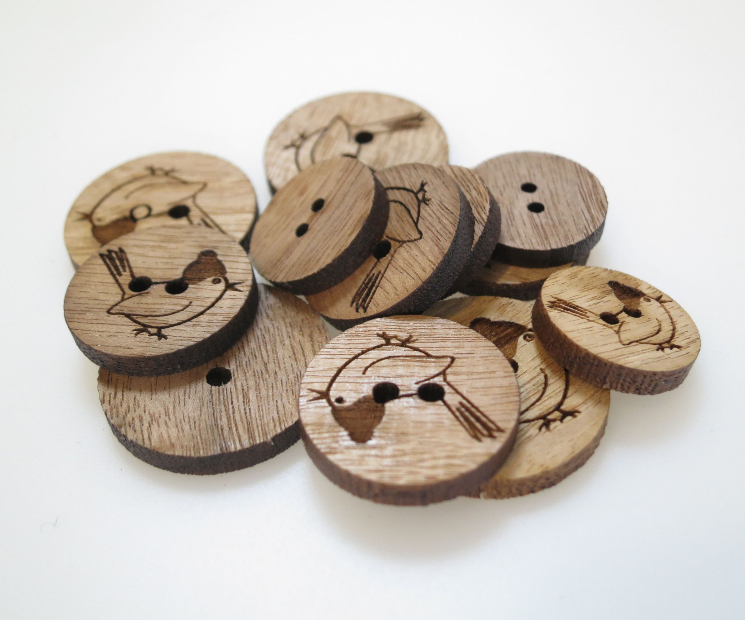 Laser-Cut Buttons