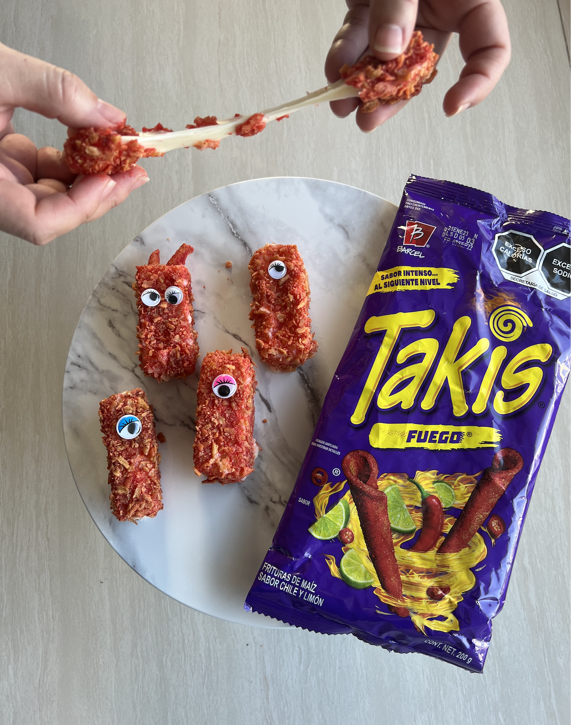 Takis Mozzarella Sticks Halloween Treats 10 Steps (with Pictures