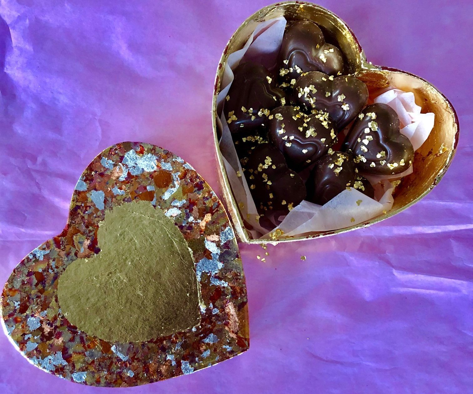 Gilded Valentine Love Box