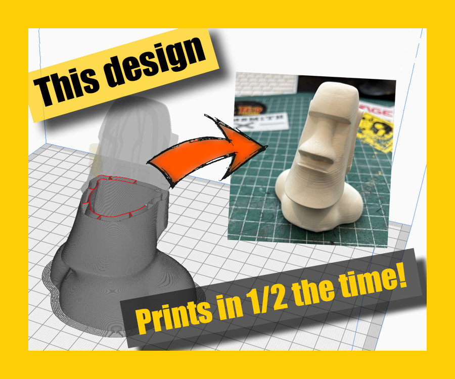 Cut 3D Print Times in Half With Negative Volume Printing