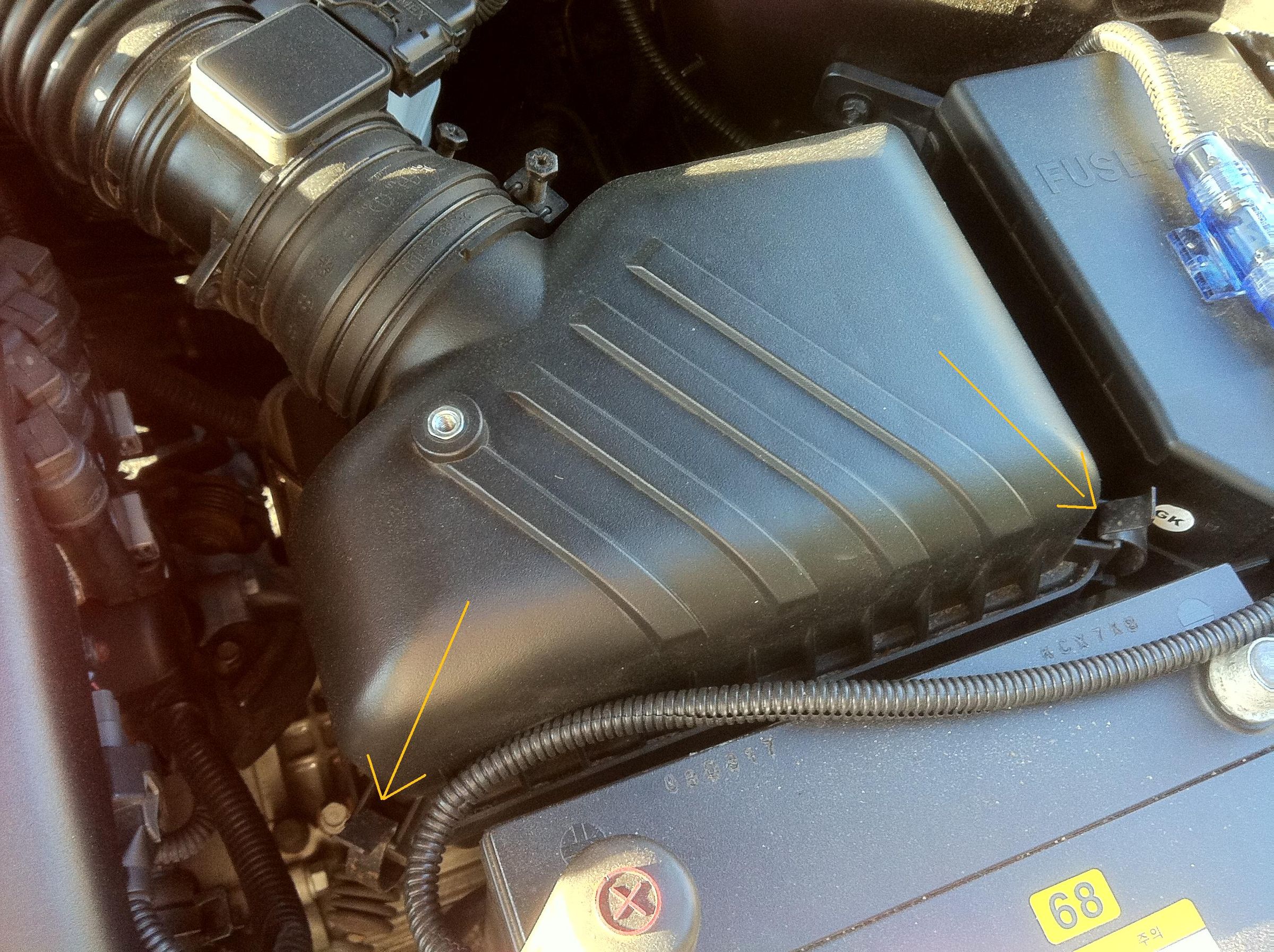 How to Replace the Engine Air Filter on the Hyundai Tiburon 2008 3