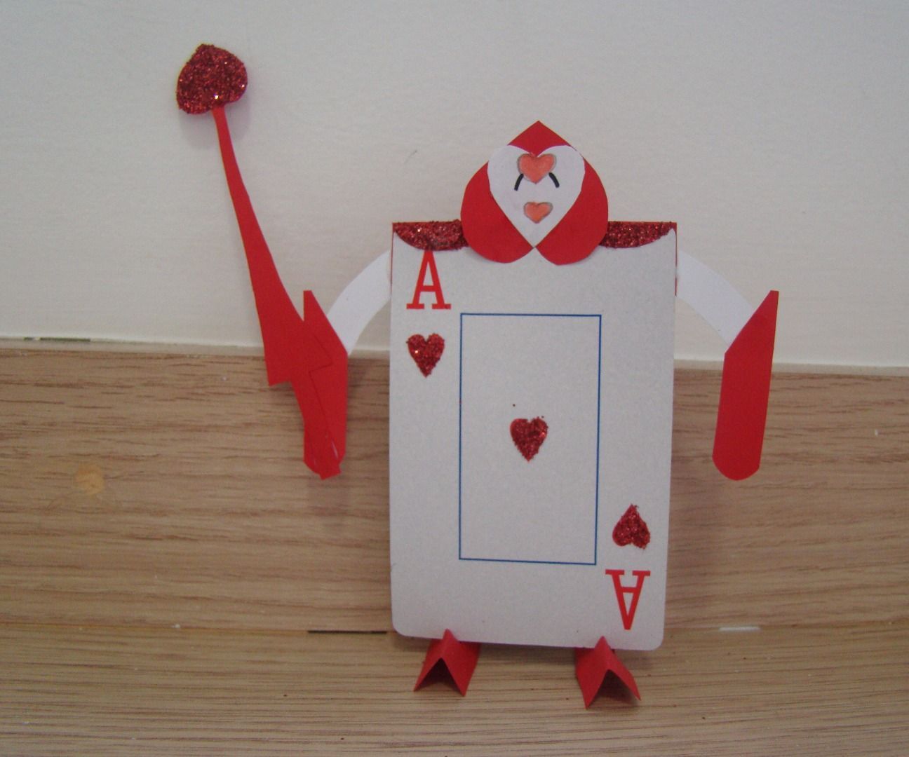 Glitter Card Soldiers Alice in Wonderland