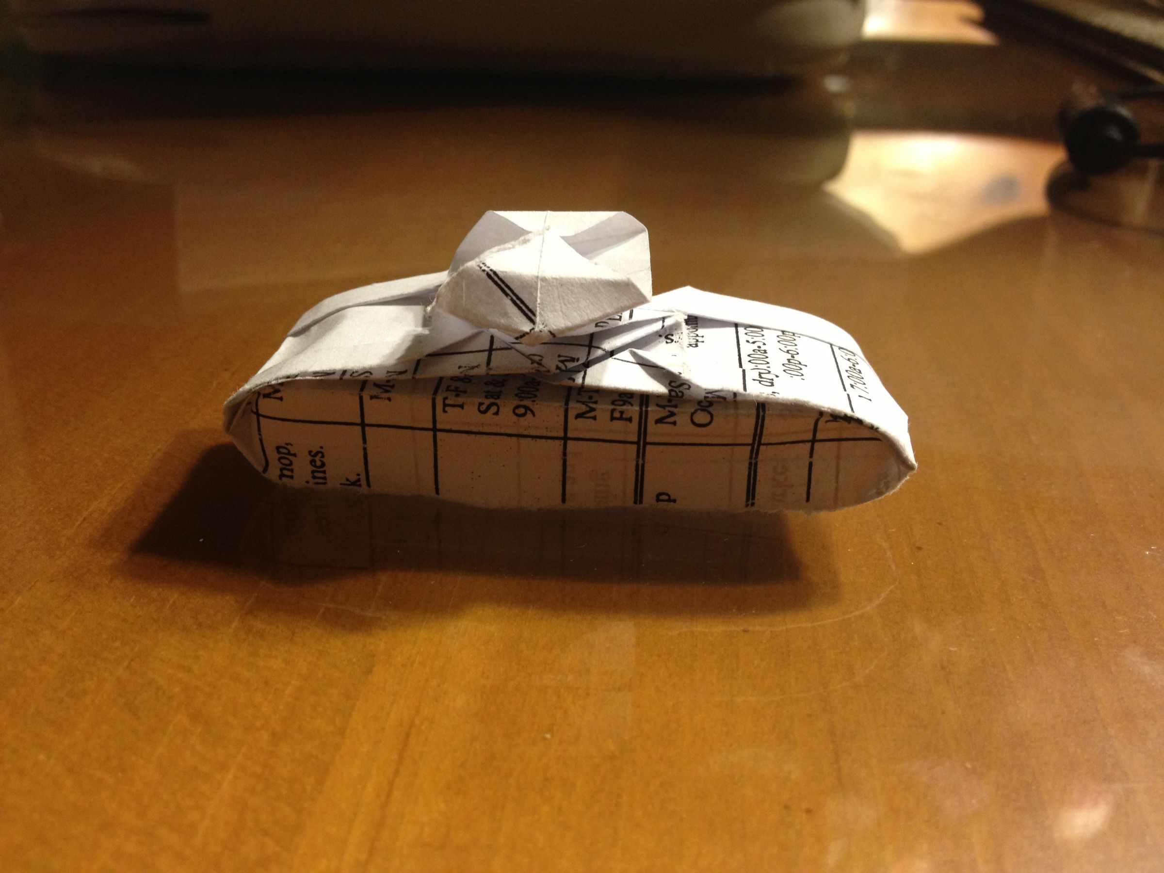 Origami Tank : 11 Steps - Instructables