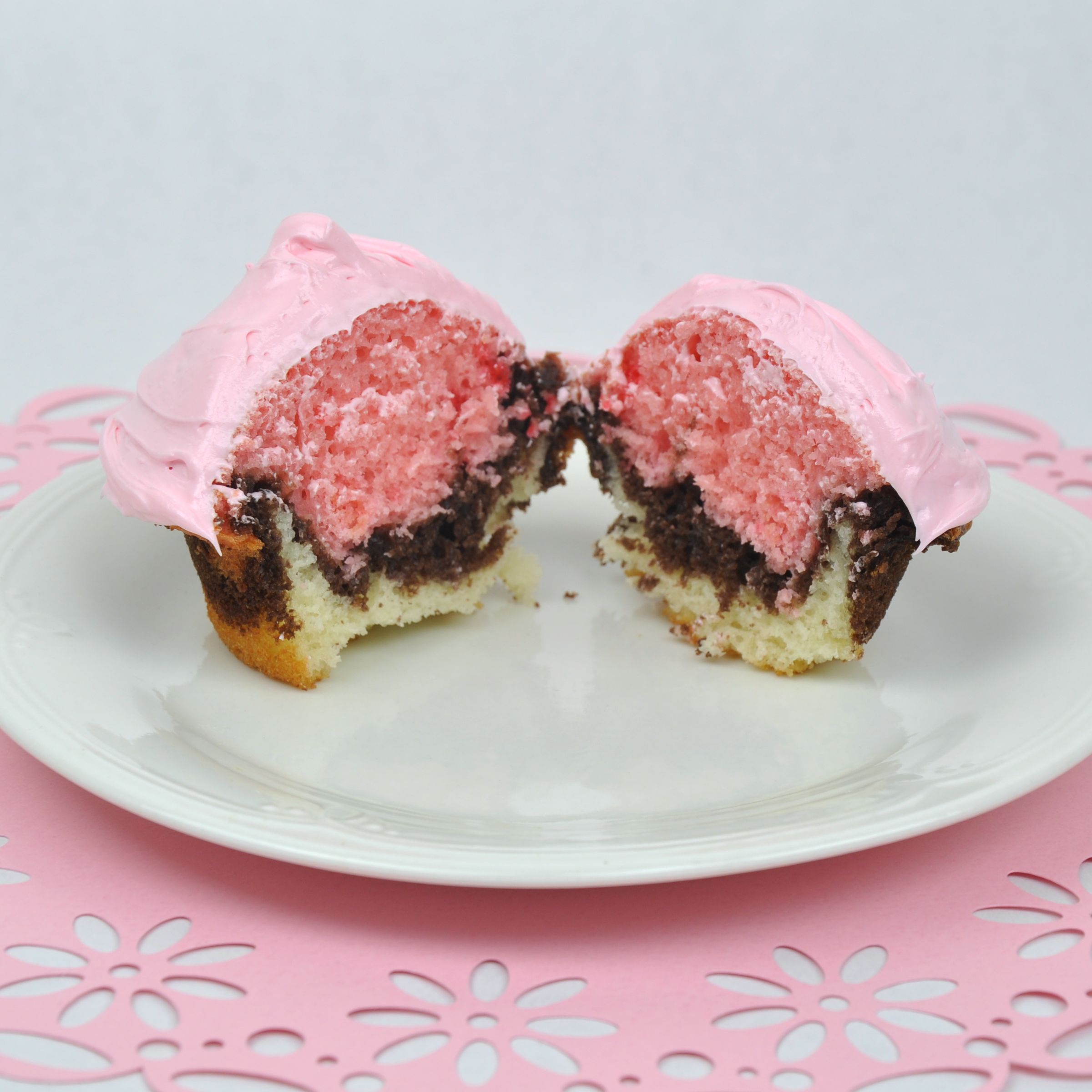 Neapolitan Cupcakes