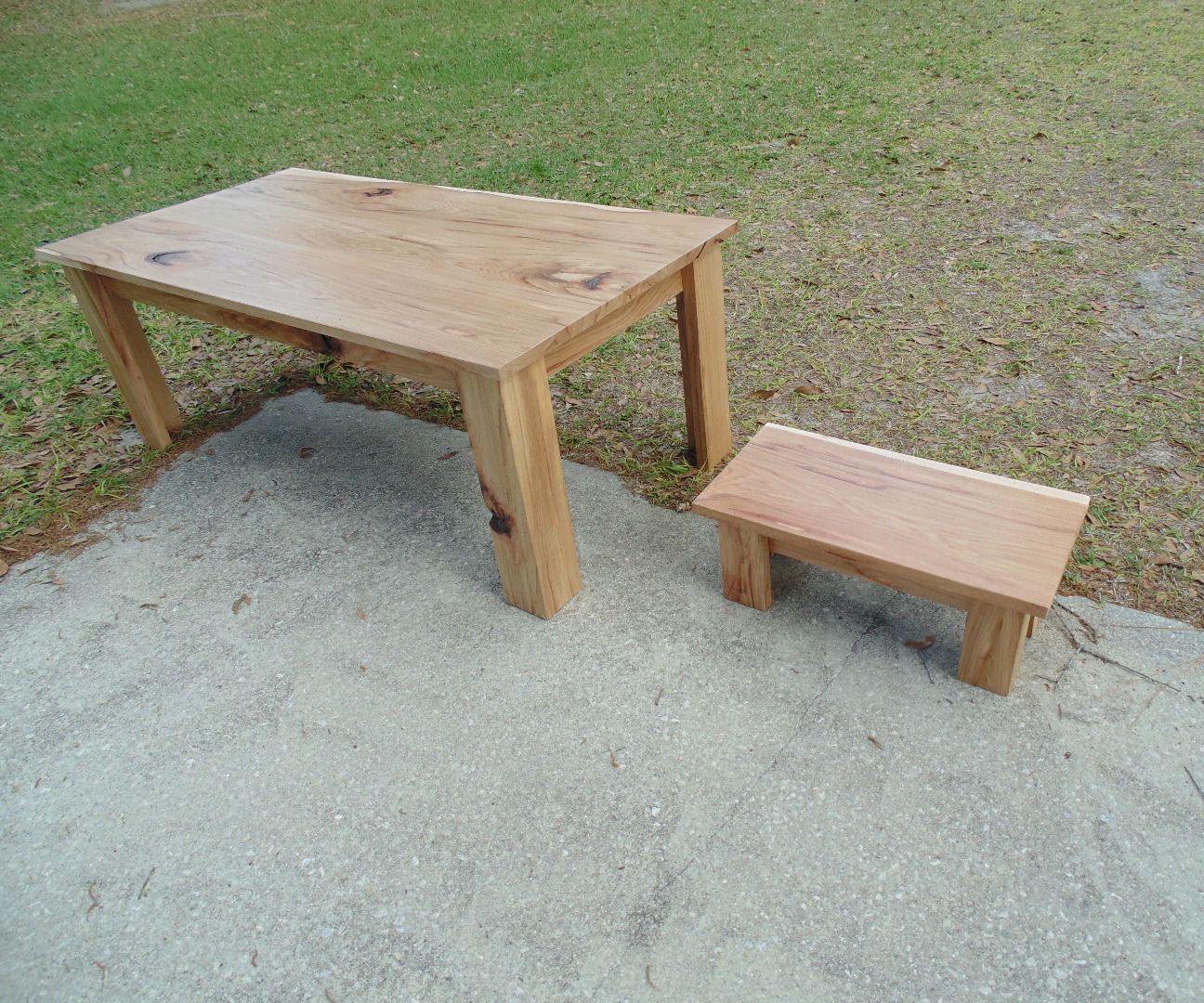 Scrapwood Table & Stool Set