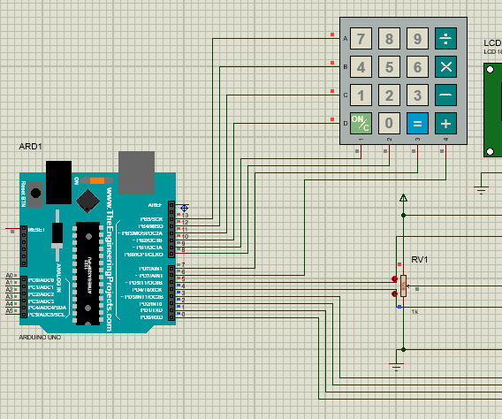 To Make a Virtual Calculator Using Proteus Software