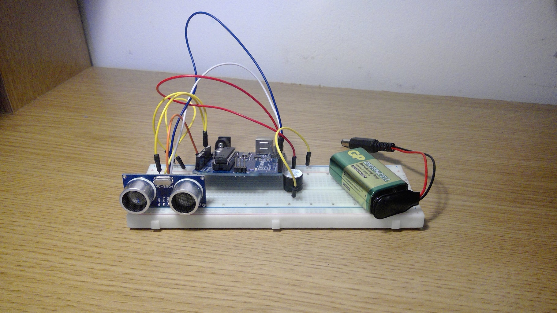 Sound Car Parking Sensor 4 Steps Circuit Diagram