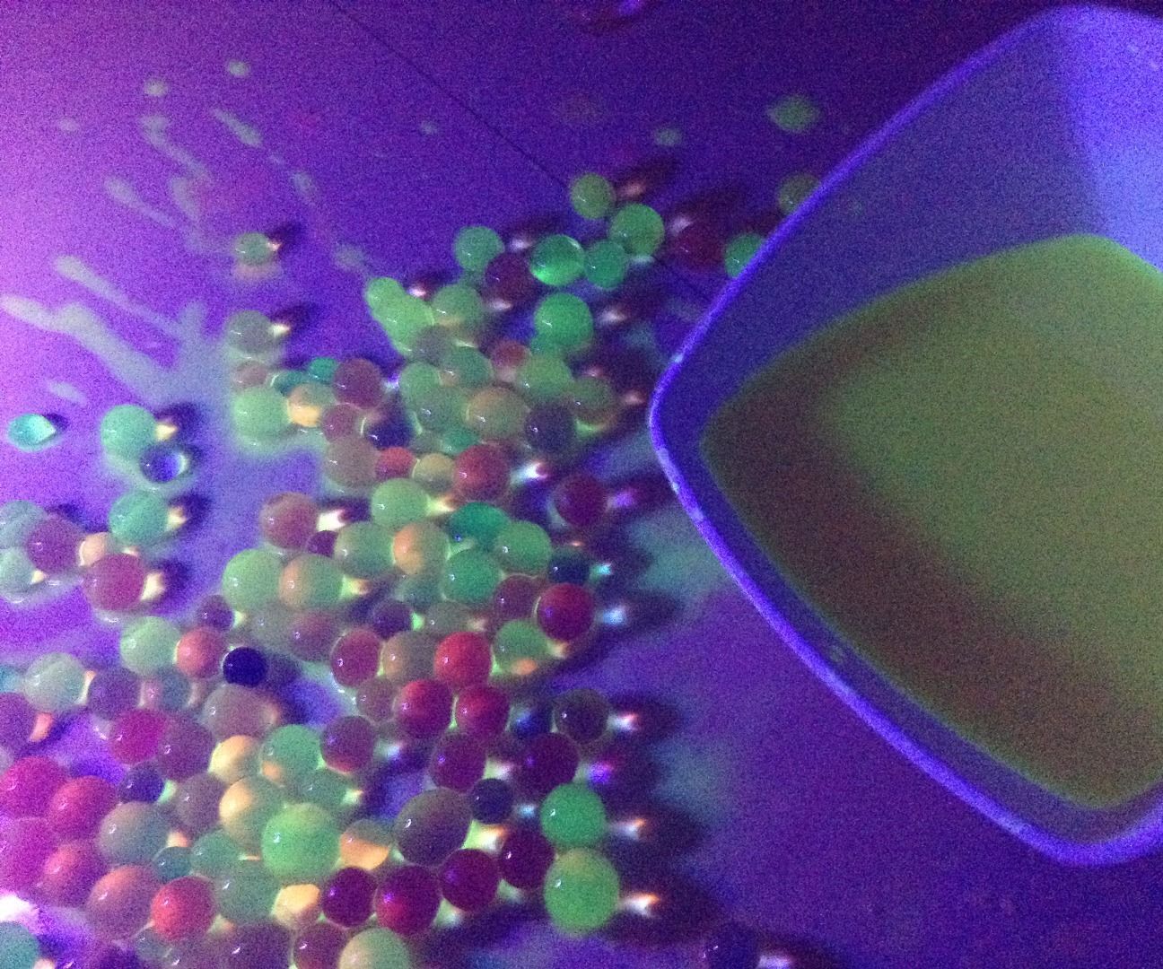 DIY Black Light and Fluorescent Balls
