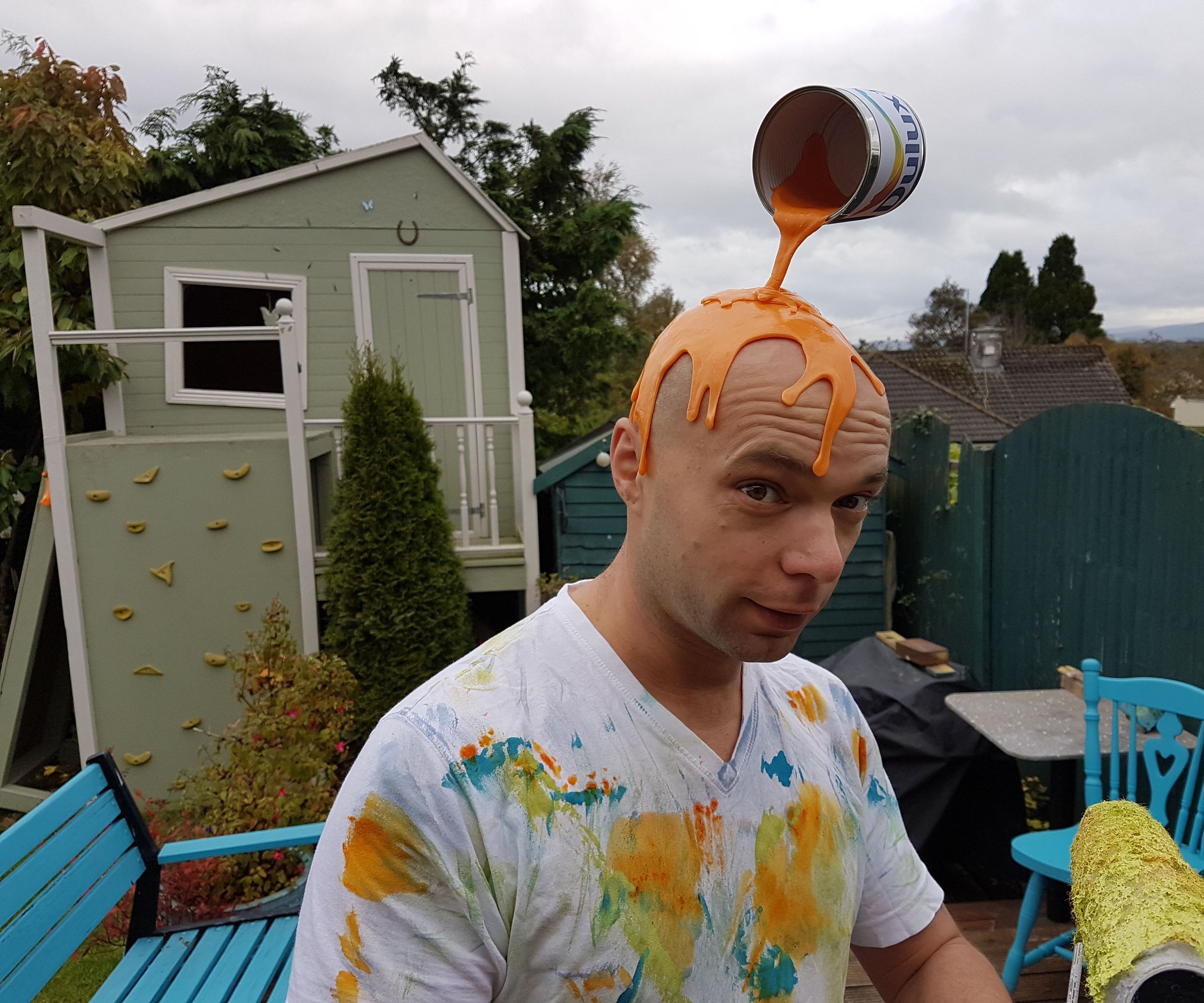 Clumsy House Decorator Costume.