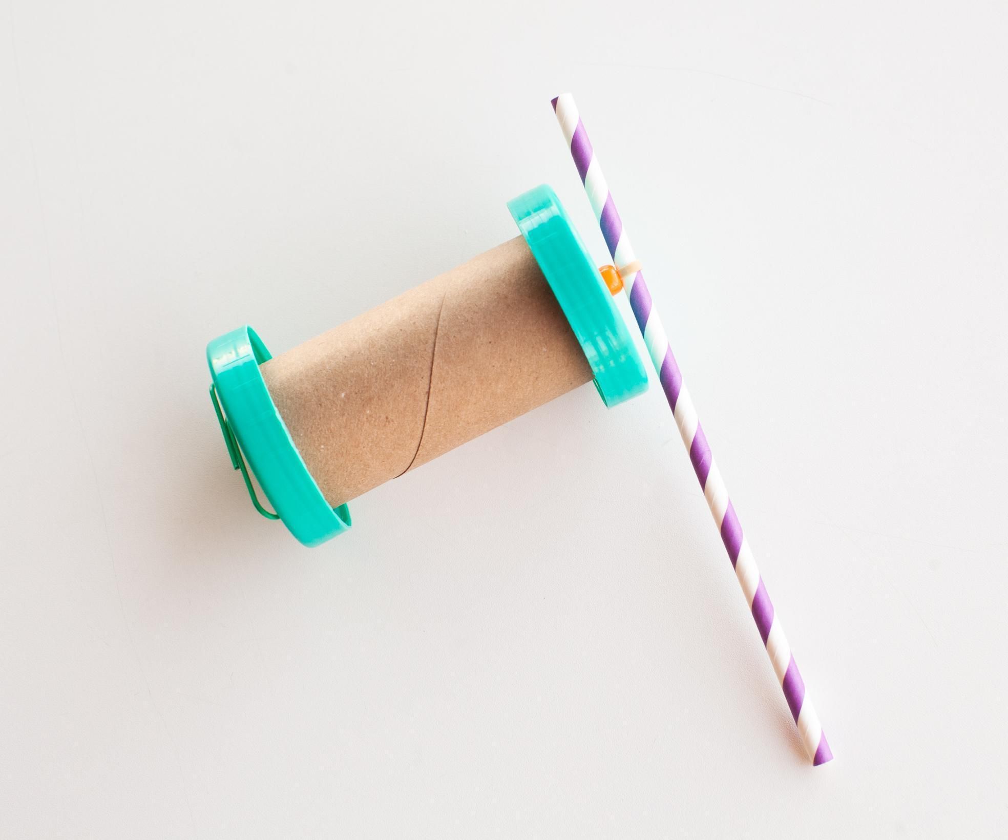 Simple Rubber Band Car With Cardboard Tube STEAM Activity 5 Steps