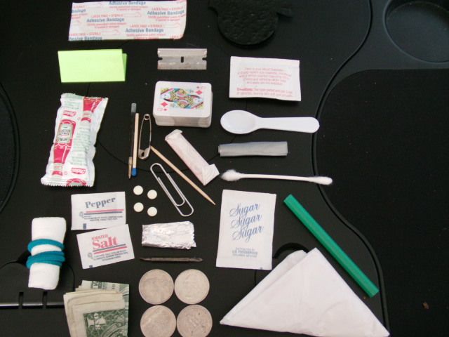 30 Item Ultimate Altoids Tin Urban Survival Kit  (includes Sunglasses, a Deck of Cards, and Ketchup)