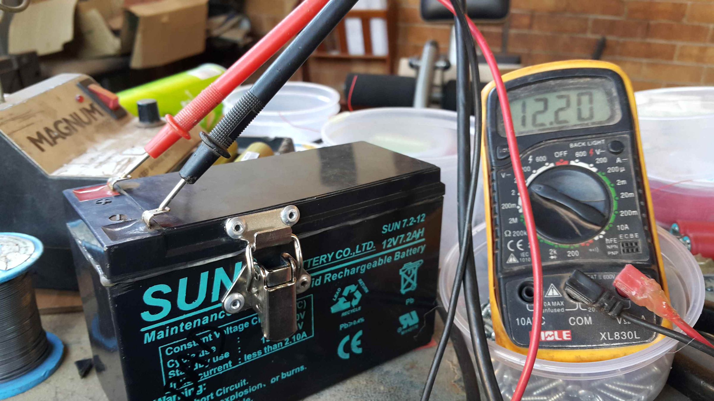 12v 3s Lithium Ion Battery Using a 7ah Lead Acid Battery. 