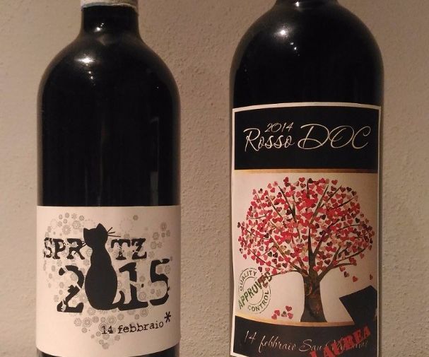 Valentine's Custom Wine Label