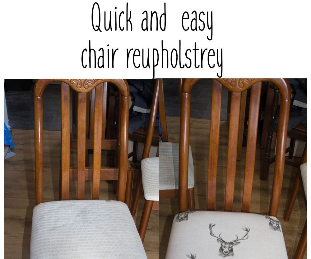 Quick and Easy Chair Seat Reupholstery