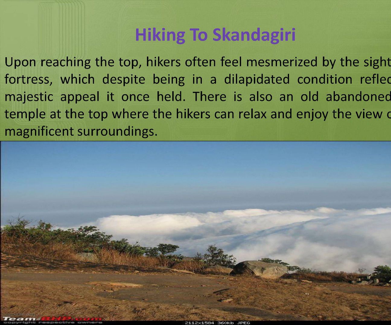 Skandagiri – a Perfect Weekend Getaway for Trekking Enthusiasts