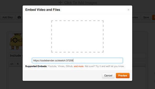Step 2: Embed Your Sketch