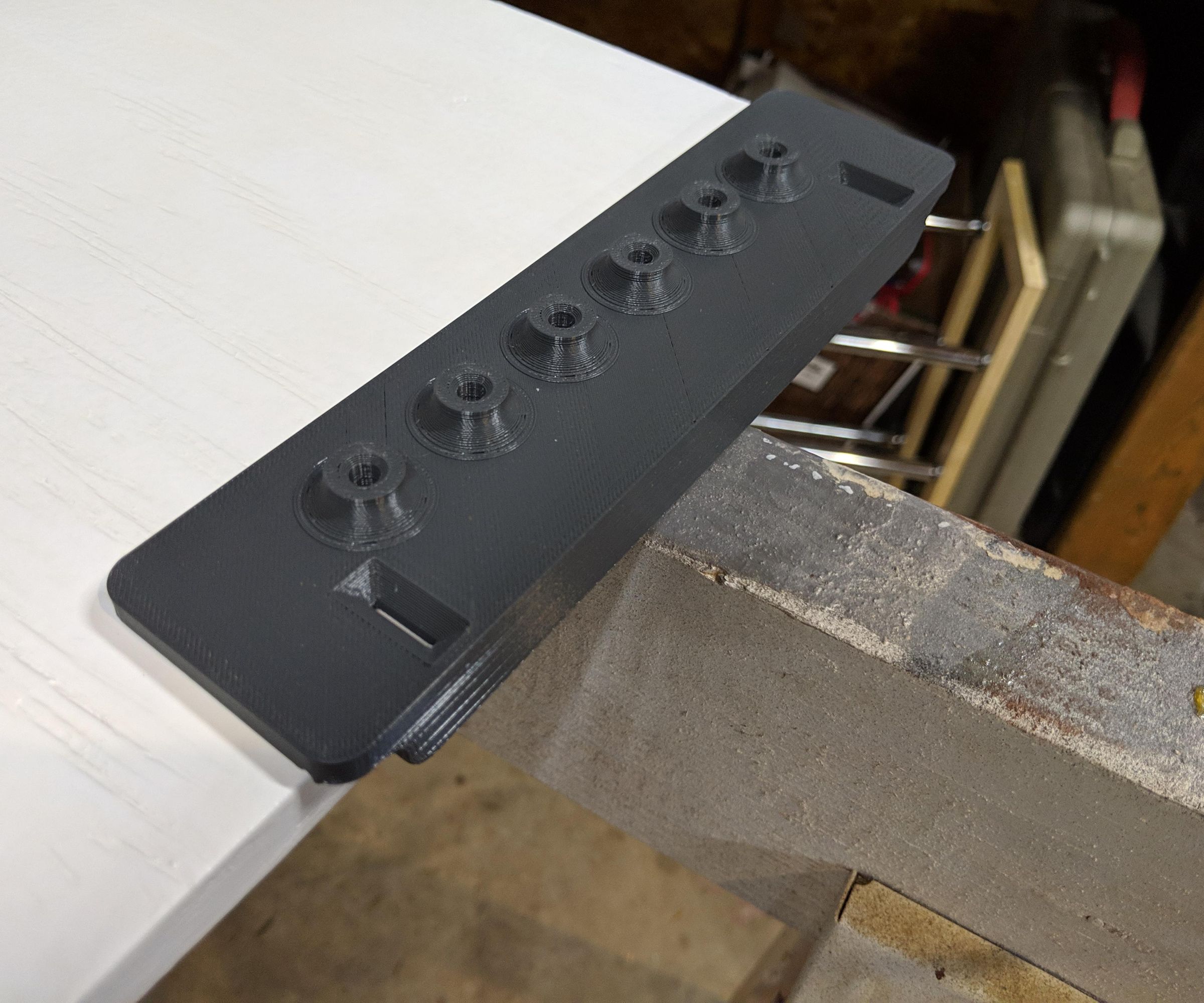 3D Printed Drill Jig (Shelf Peg Holes)
