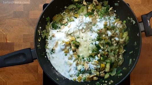 Making Sauce and Mixing