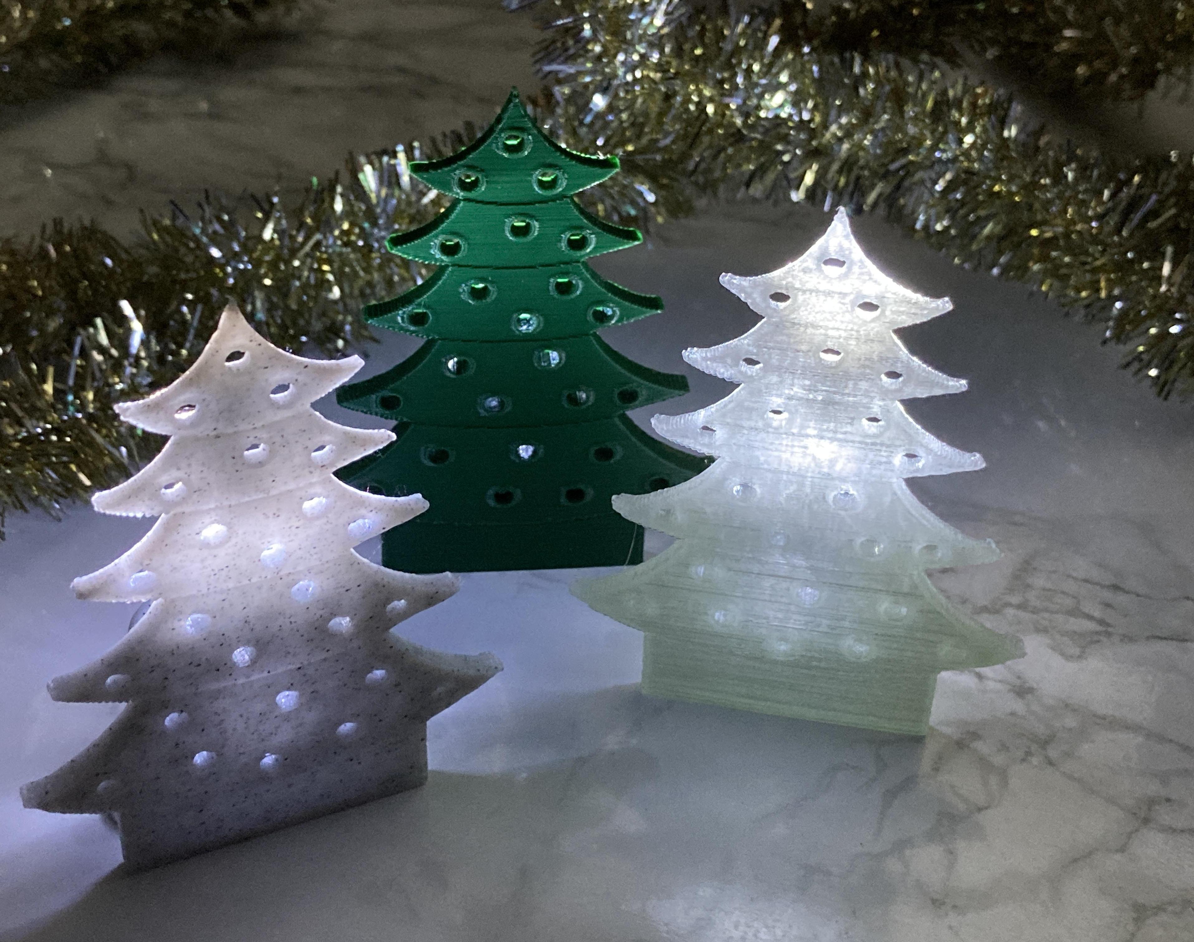 Christmas Tree LED Holder Tinkercad