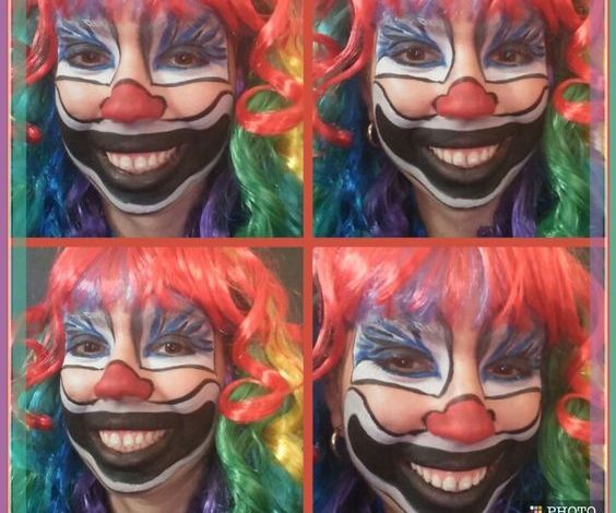 Crazy Clown Face Paint