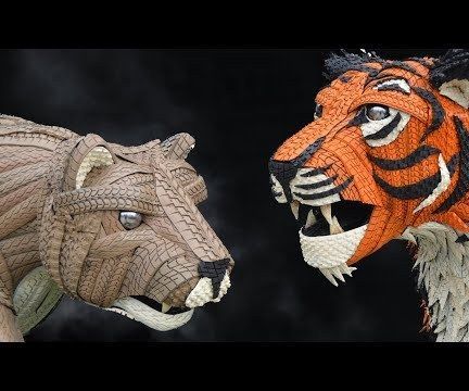 Sculptures Made From Recycled TIRE TREADS