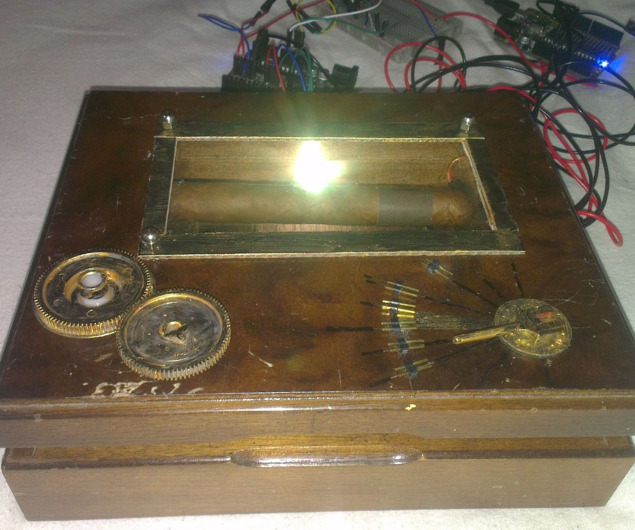 Bluetooth Enabled Humidor (Steam Punk Style) (medium skill level)