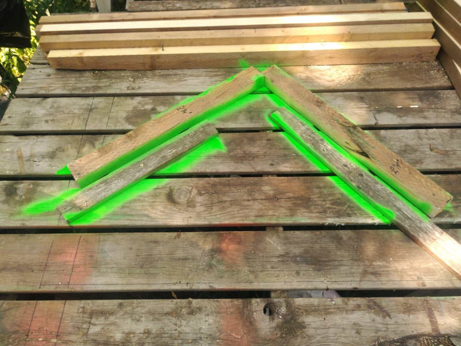 Preparation for Joining Two Fence Panels Together.