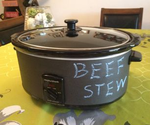 Chalkboard Crock Pot