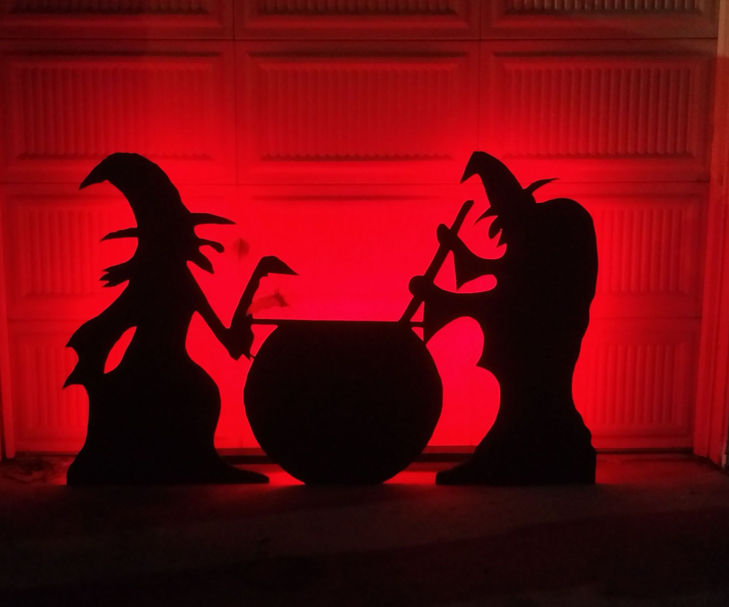 Another Halloween Garage Door Silhouette