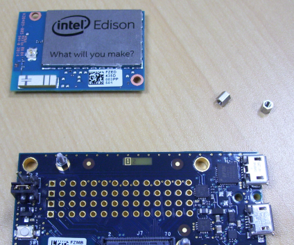 ASSEMBLING THE INTEL® EDISON BOARD WITH THE INTEL® EDISON MINI BREAKOUT BOARD
