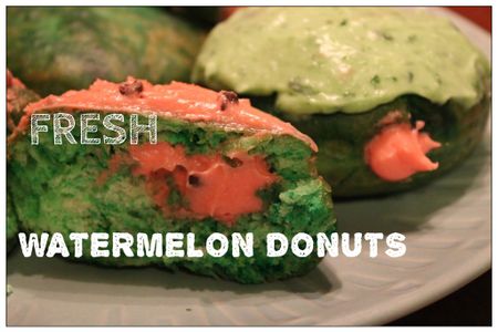 Fresh Watermelon Donuts