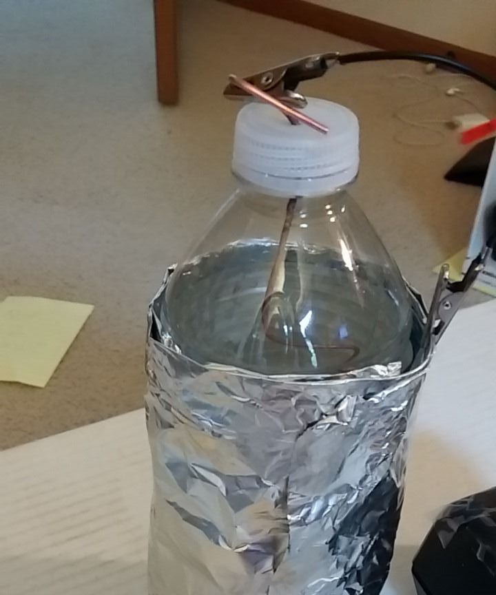 Water Bottle Capacitor
