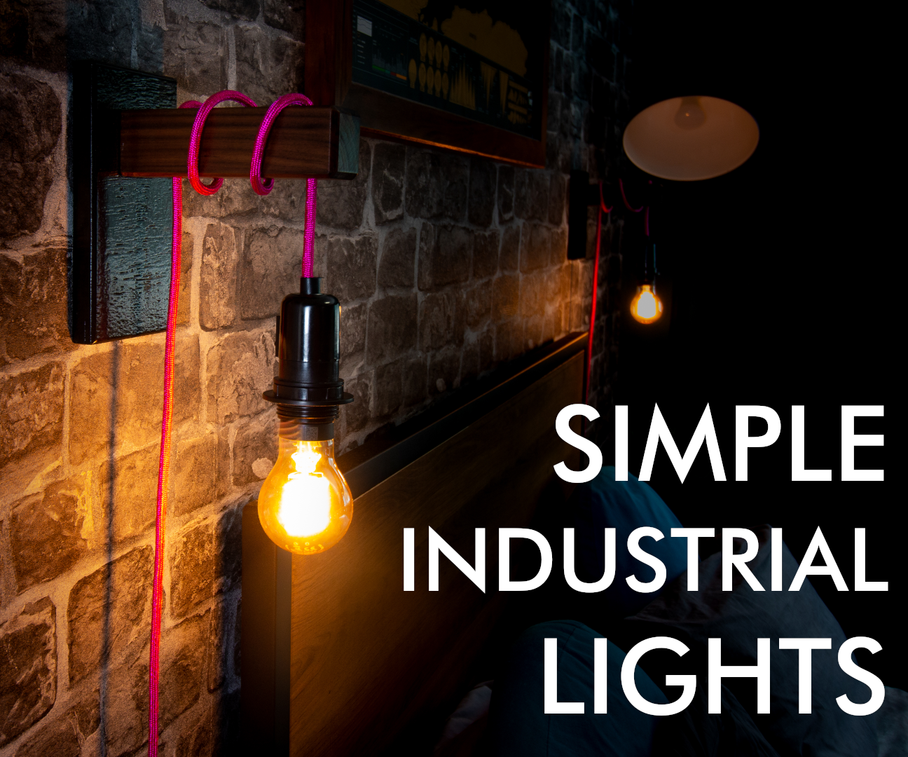 Simple Industrial Bedside Lights