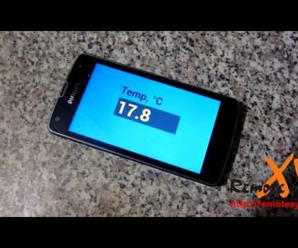 Temperature sensor output values on Android smartphone