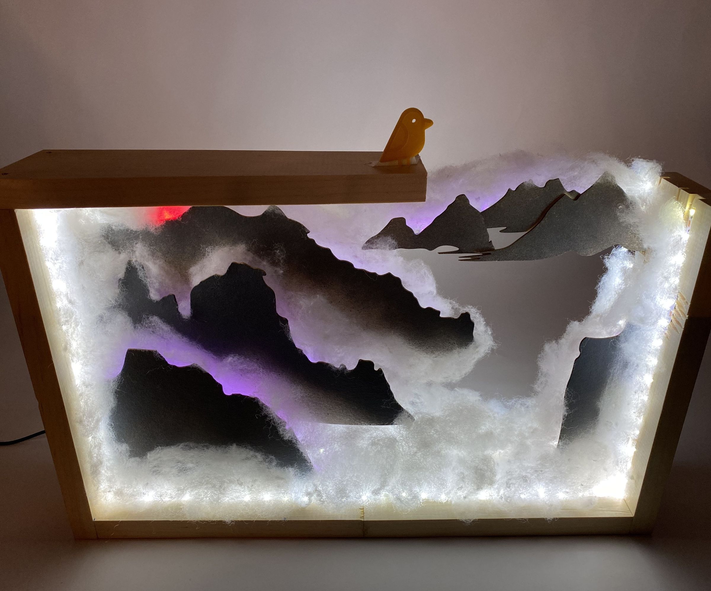 Chinese Traditional Painting NeoPixel Wall Art  (Powered by Arduino)