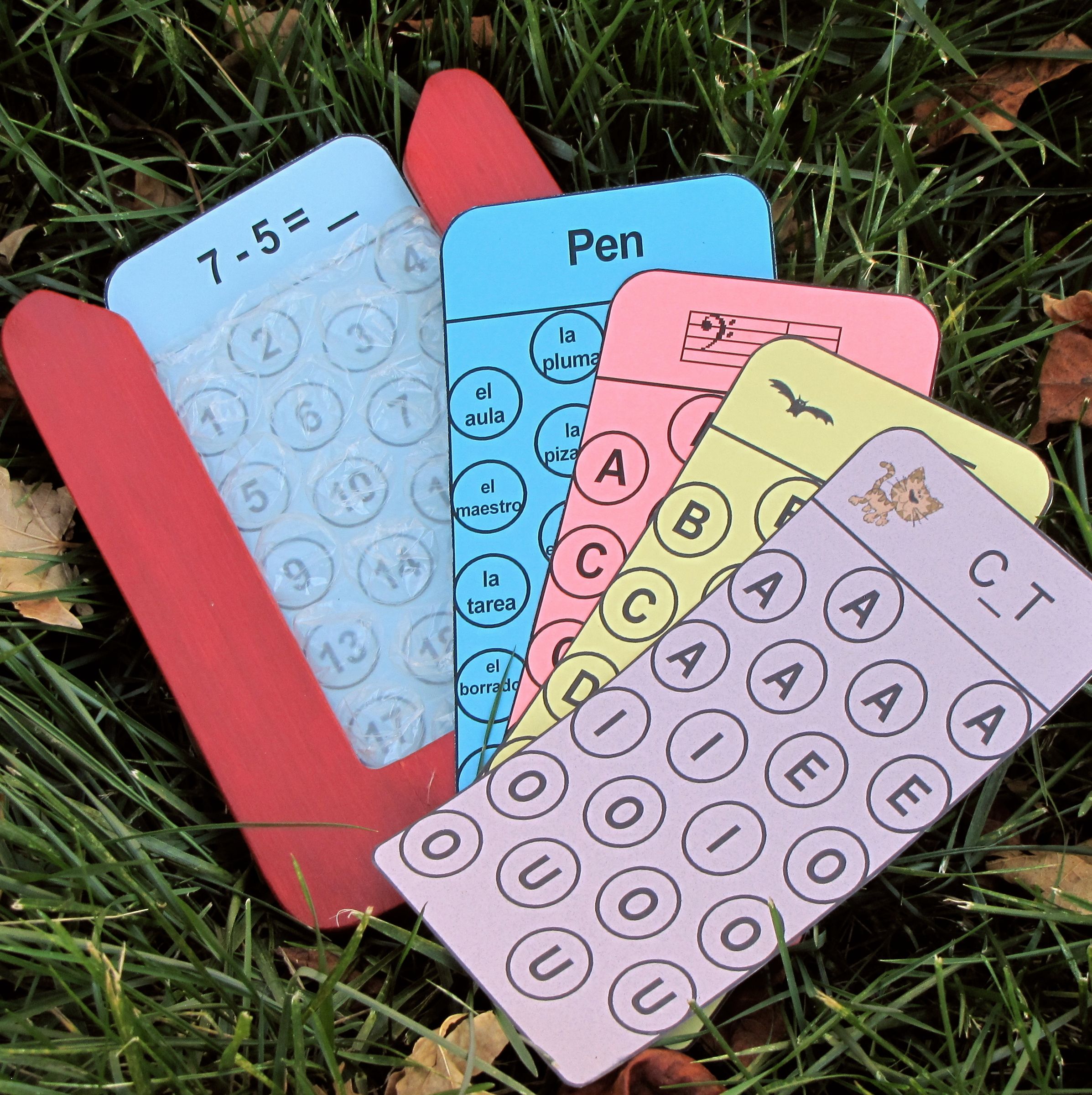 Bubble Wrap Flashcards! ~ Pop-Your-Answer Learning