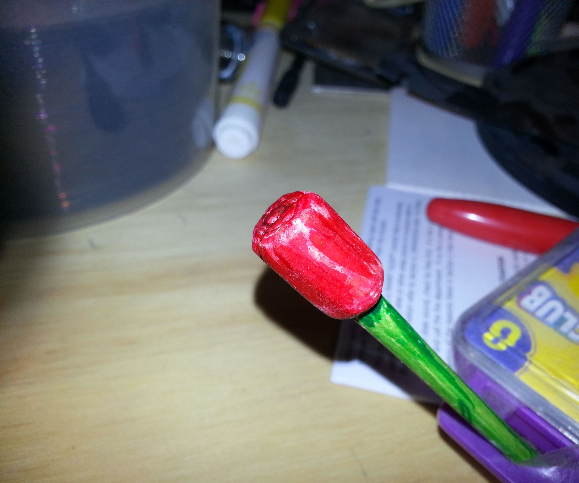 Hand Carved Wooden Rose
