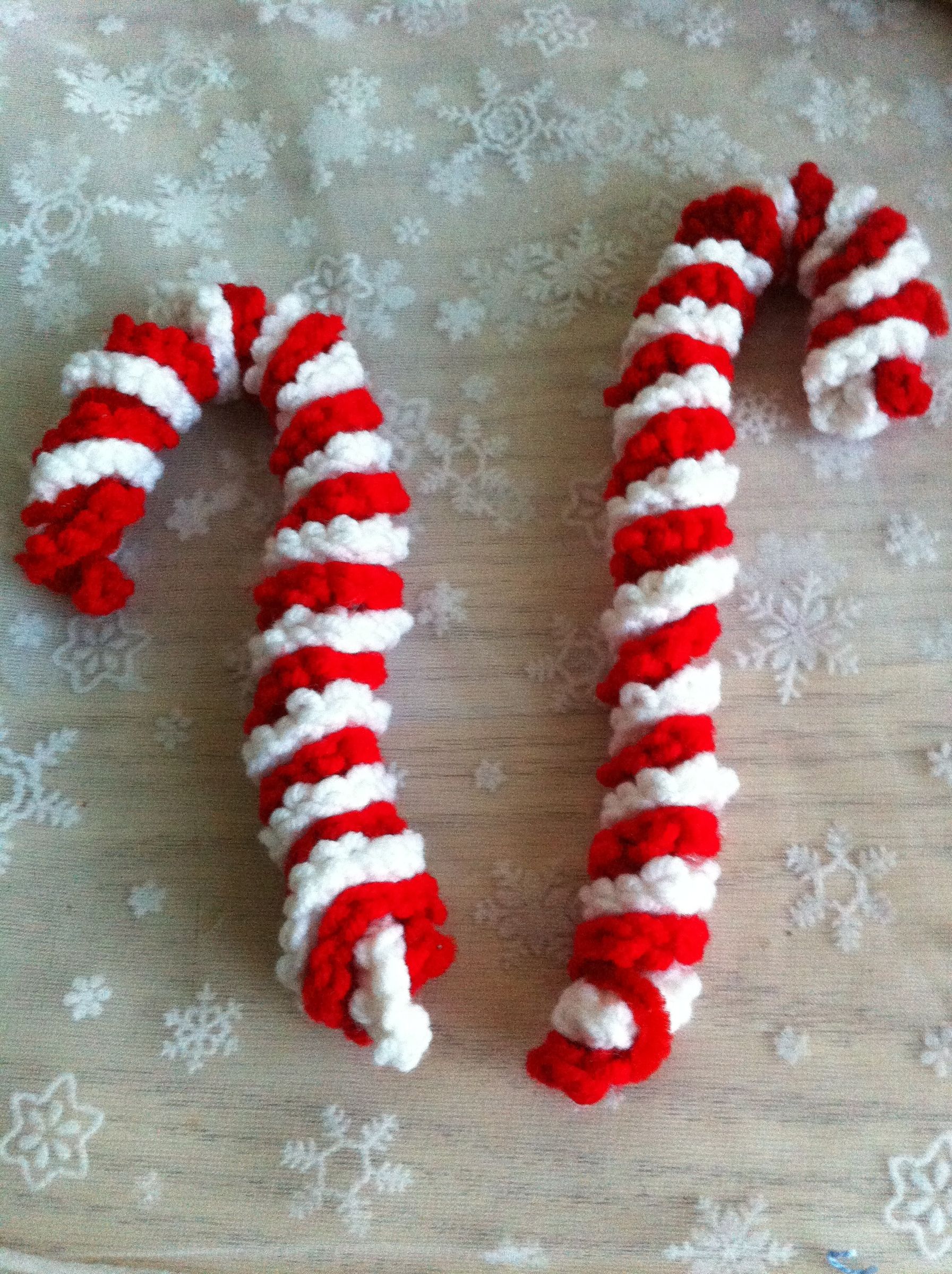 Crocheted Candy Cane